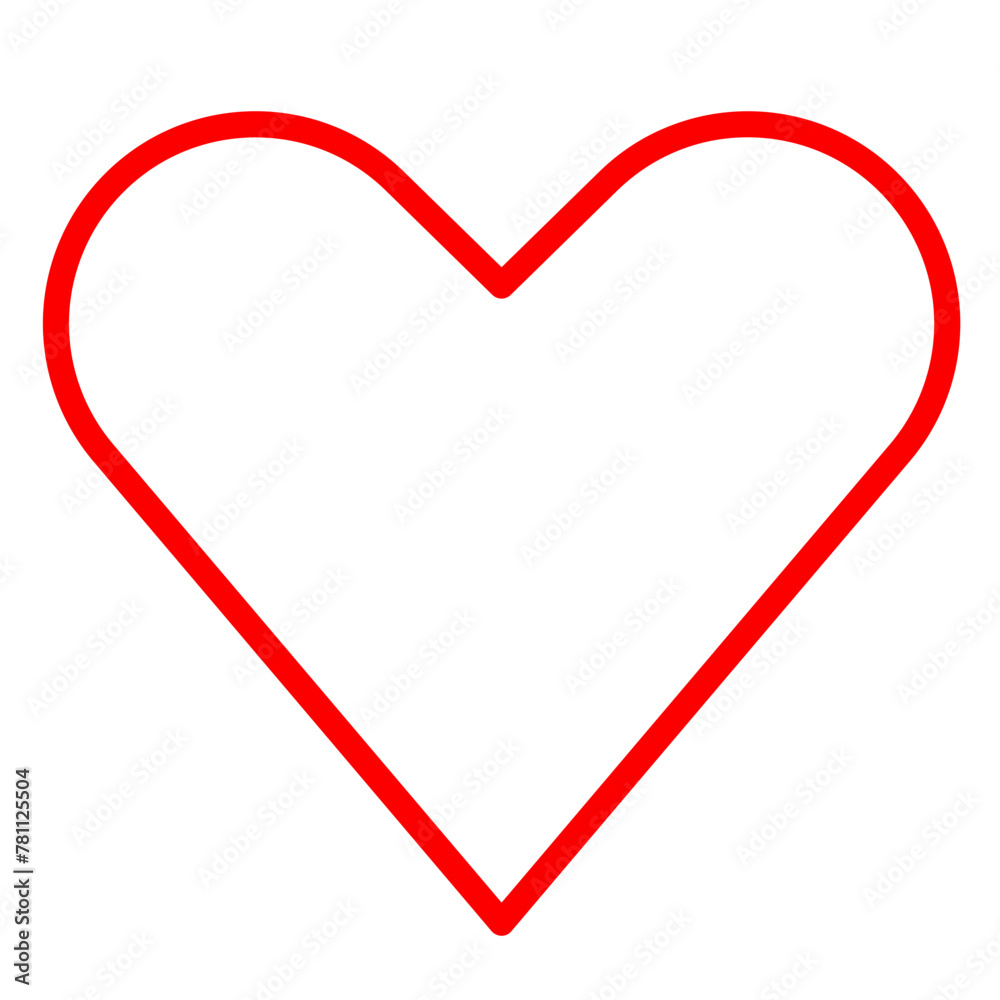Hand drawn line heart Hand drawn line heart