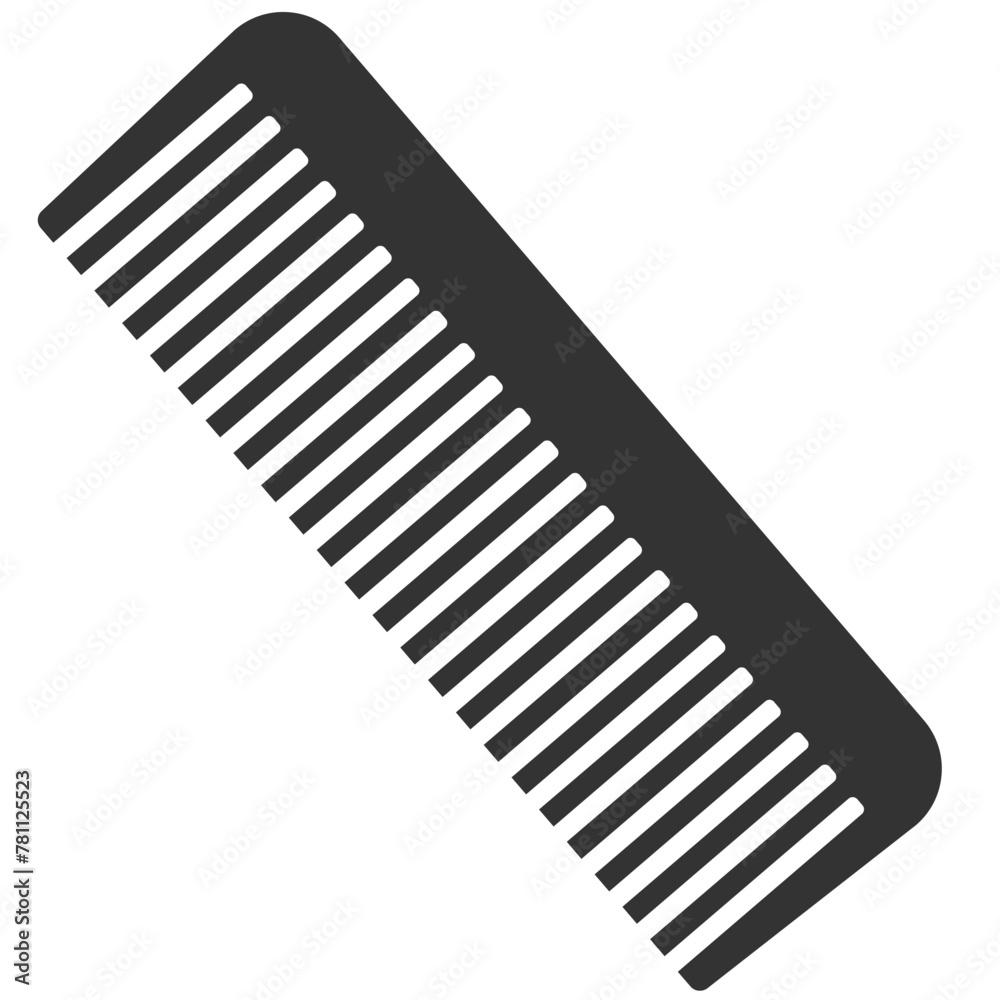 Comb icon. Comb silhouette