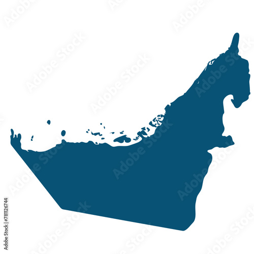 United Arab Emirates (UAE) map
