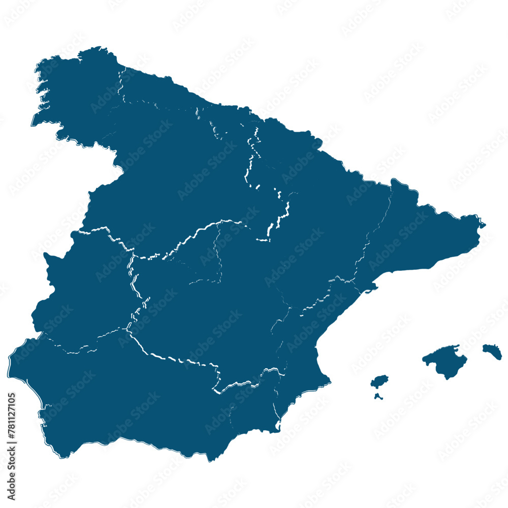 Obraz premium Map of Spain