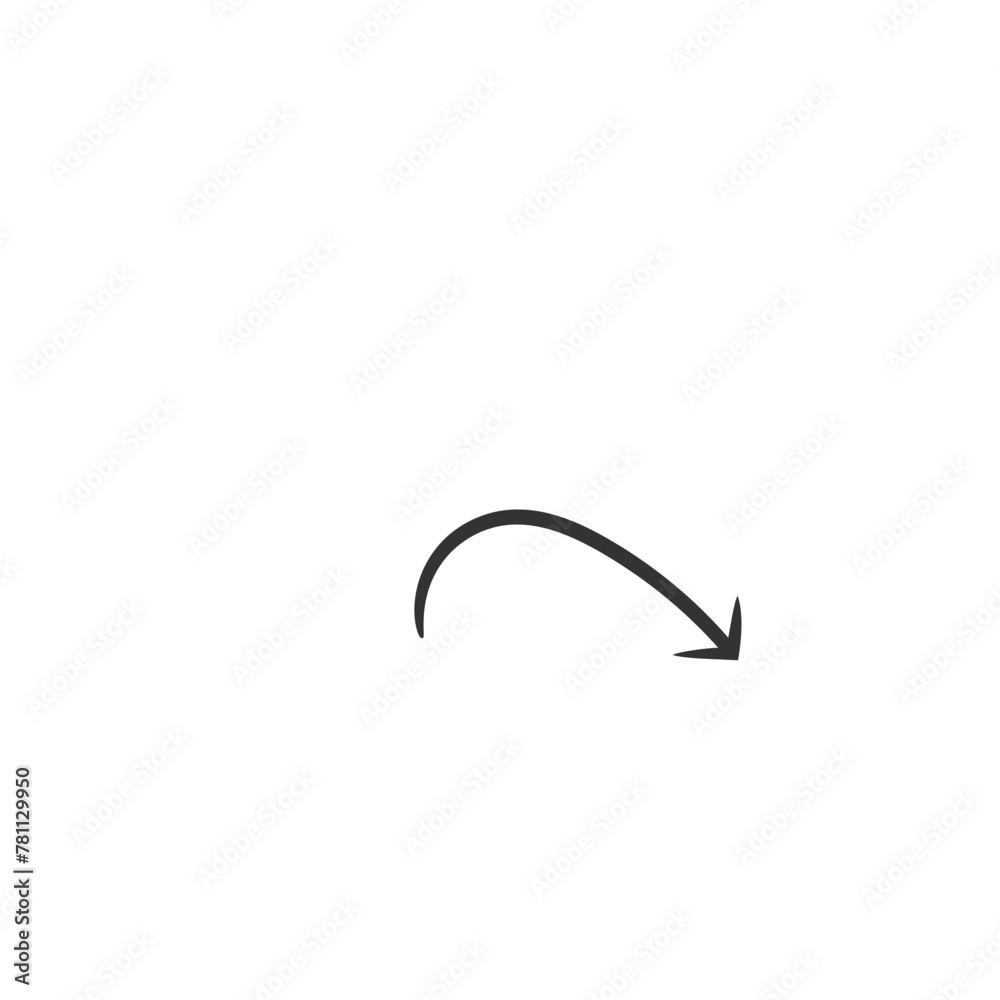 Hand drawn arrow doodle Hand drawn arrow doodle