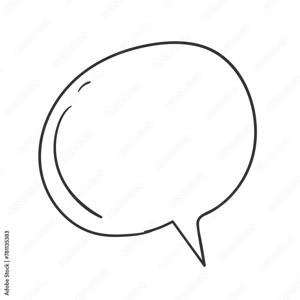 Hand Drawn doodle Style Speech Bubbles Hand Drawn doodle Style Speech Bubbles