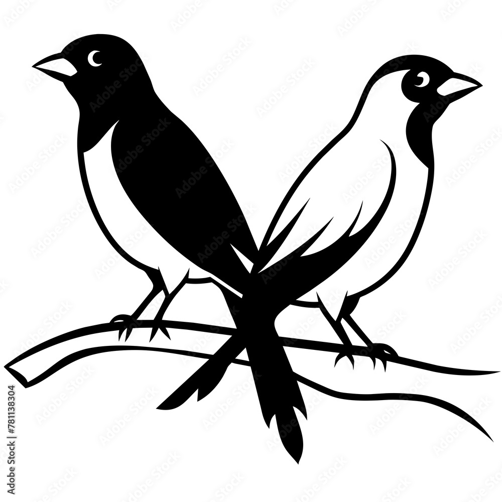 Obraz premium bird on a branch