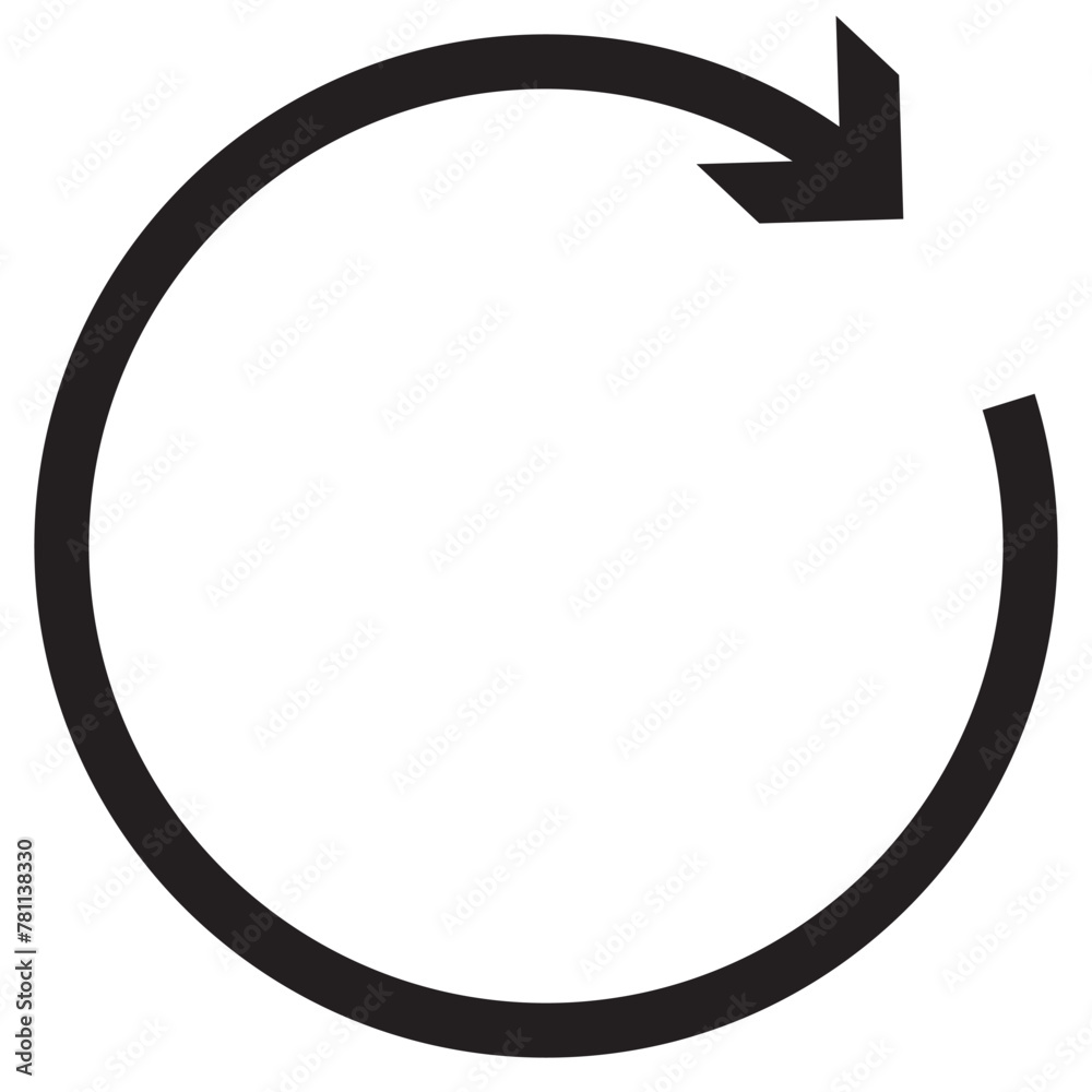 Circle arrow icon. Circular arrow icon, refresh, reload arrow icon symbol sign, vector illustration. Refresh arrows vector icon. filled flat sign for mobile concept and web design. Circle arrow icon. Circular arrow icon, refresh, reload arrow icon symbol sign, vector illustration. Refresh arrows vector icon. filled flat sign for mobile concept and web design.