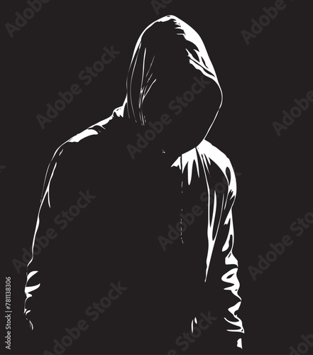 cyber spy hacker symbolic character