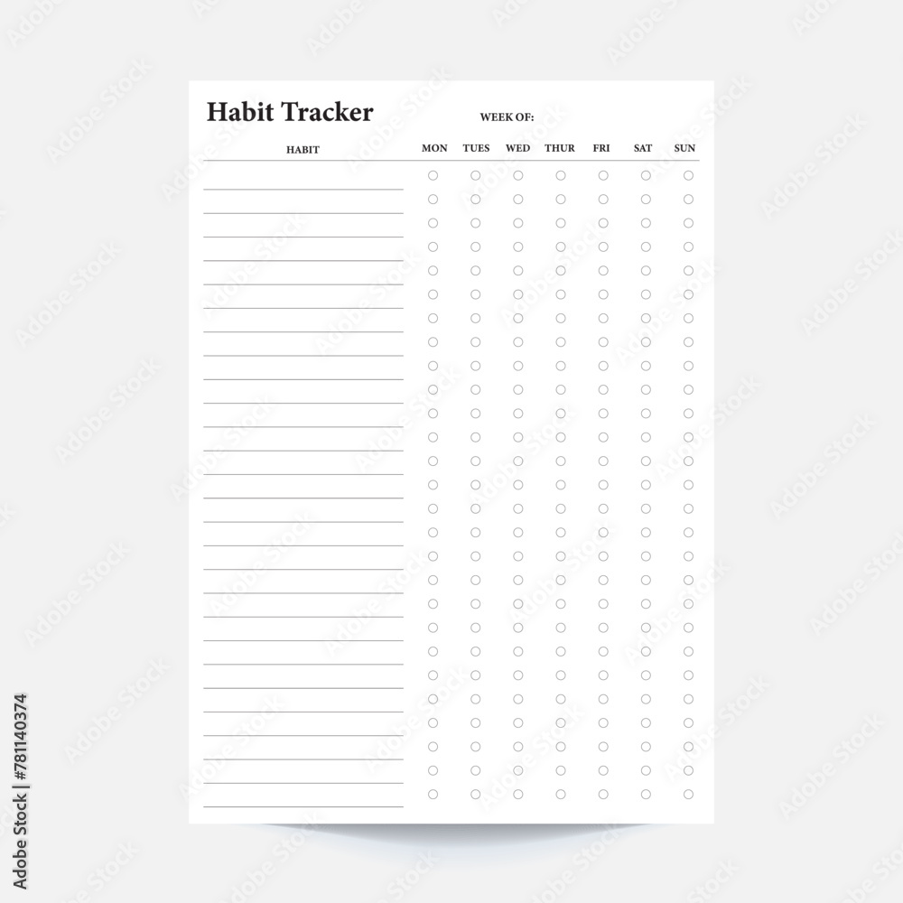 Habit tracker habit tracker pdf daily habit tracker daily habits