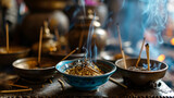 Varied Incense Selection for Spiritual Rituals