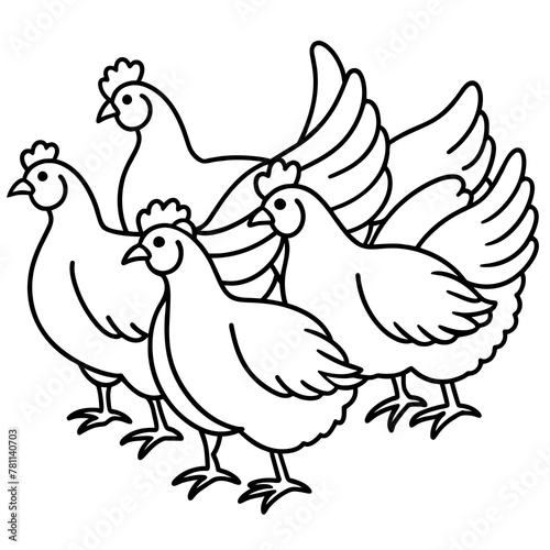 illustration of a hen © bizboxdesigner