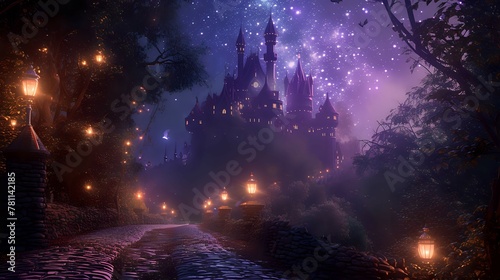 Night Oasis of Fairy Magic./n