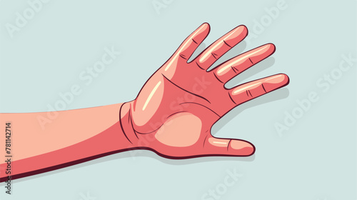 Hand icon symbol vector image 2d flat cartoon vacto