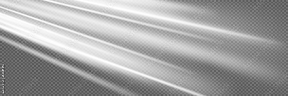 Obraz premium Neon light line trail effect. Motion light effect. On a transparent background.