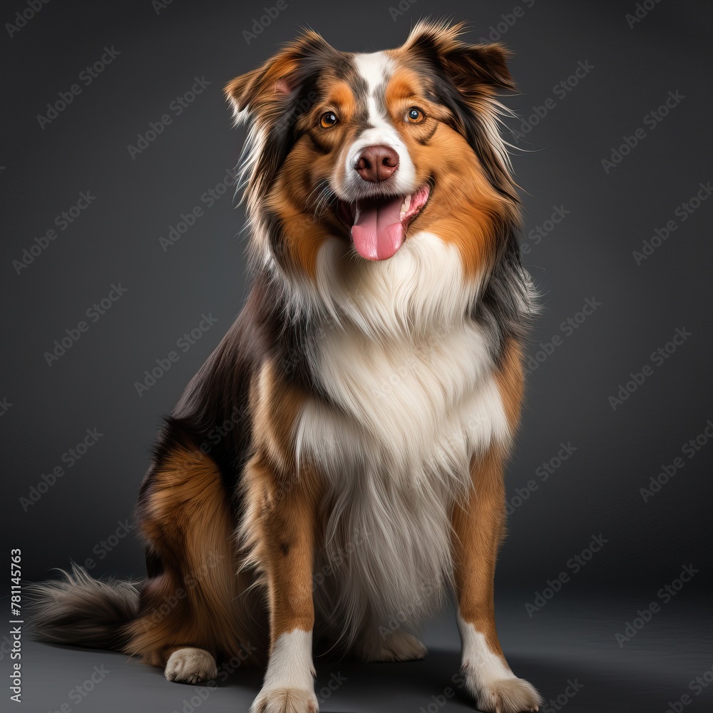 Portrait of Beautiful Australian Shepherd