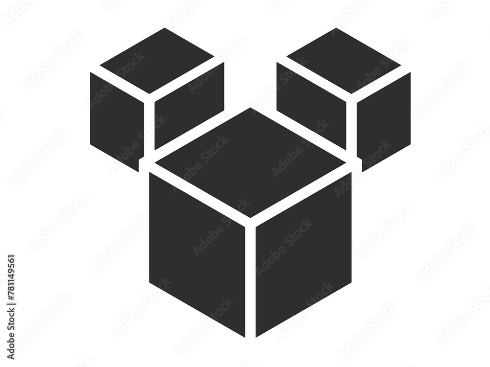 AR Augmented Reality Smartphone App Technology,Three cubes vector icon on white background. 3d cubes icon. As A Simple Vector Sign Trendy Symbol for Design AR Augmented Reality Smartphone App Technology,Three cubes vector icon on white background. 3d cubes icon. As A Simple Vector Sign Trendy Symbol for Design