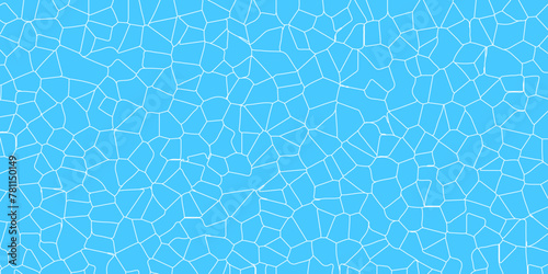 Sky blue broken glass effect swimming pool texture concept vector design background for desktop