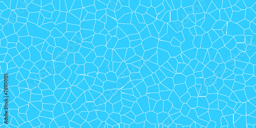 Sky blue broken glass effect swimming pool texture vector abstract wallpaper