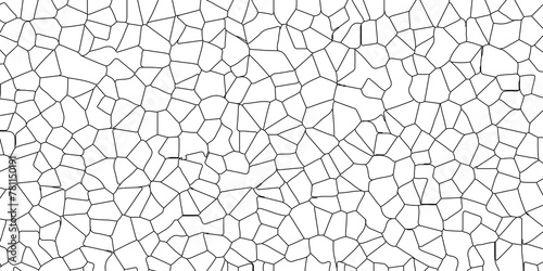 White broken glass tiles effect vector photo