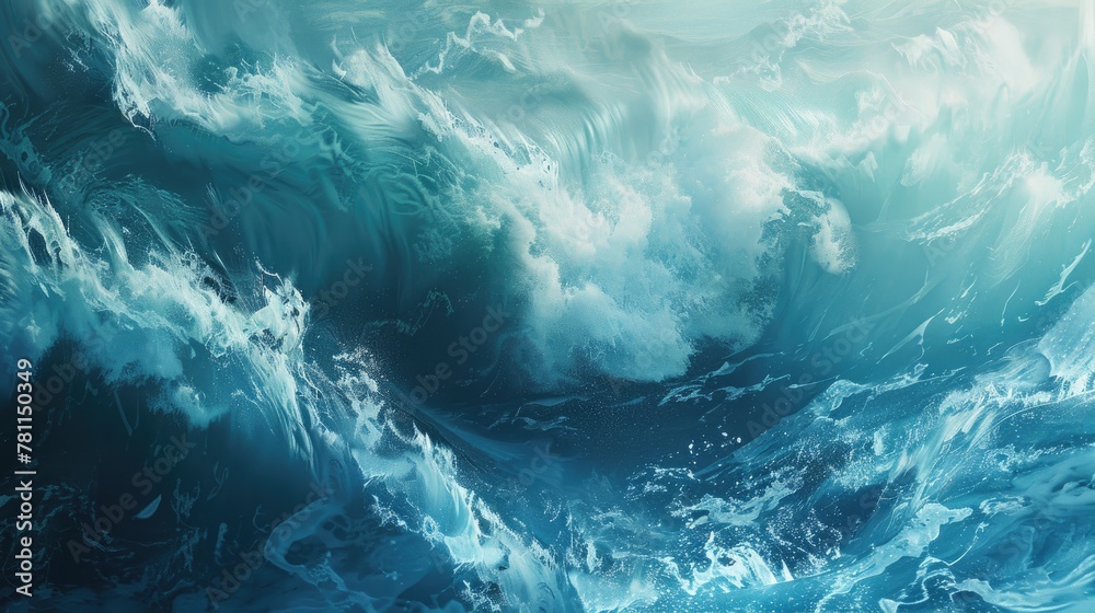 Ocean wave. Generative AI