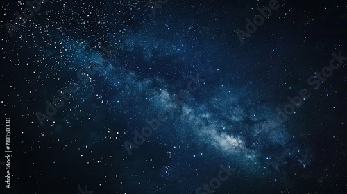 Night sky Milkyway. Generative AI