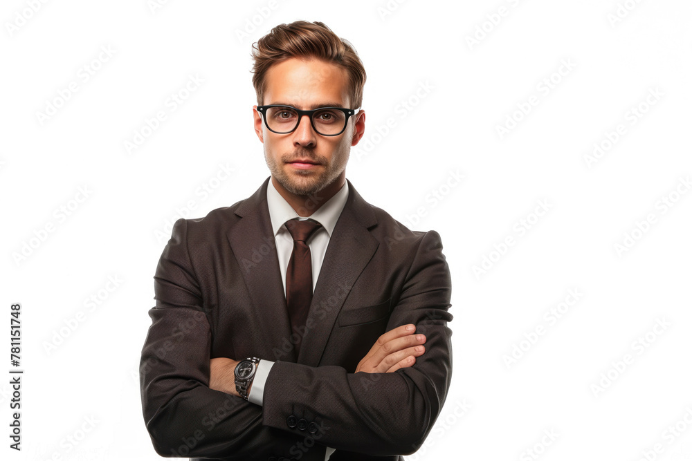 Portrait Photo of a Handsome Businessman, Generative AI Portrait Photo of a Handsome Businessman, Generative AI