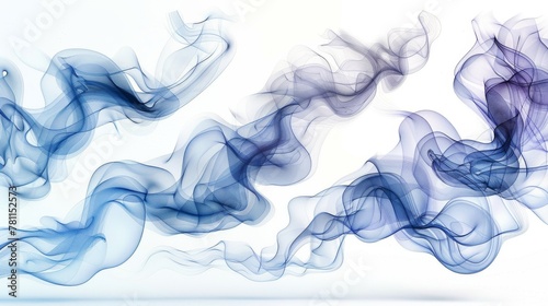 Abstract air conditioner, humidifier, or purifier blowing a dynamic blurring flow effect on a white background.