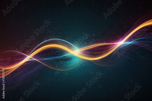 Technology particle abstract background