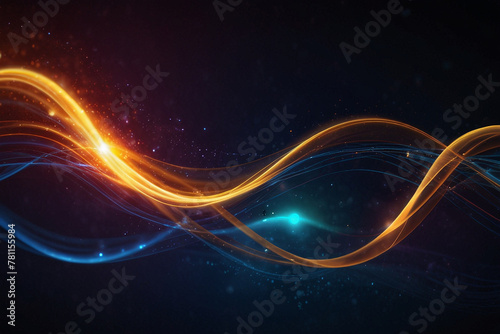 Technology particle abstract background