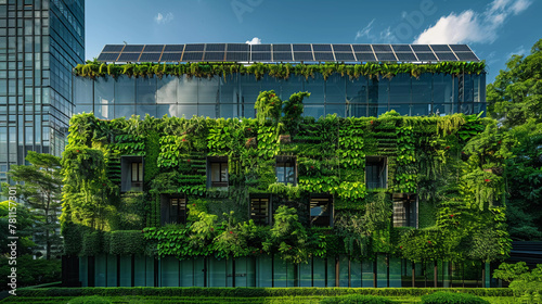 Eco Architecture: Building with Rooftop Solar Panels and Green Facades