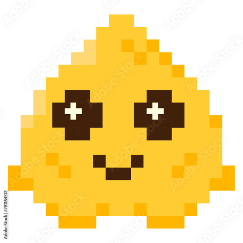 Game monster for 8-bit games. Vector icon in pixel art style