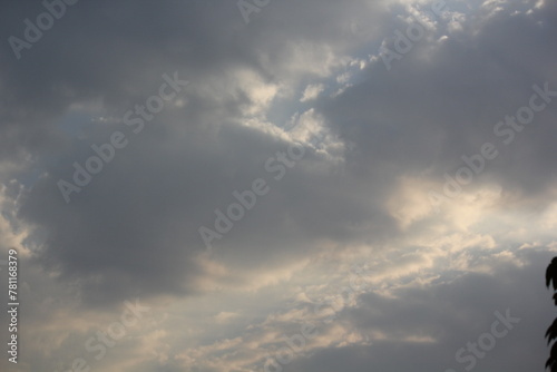 blue sky with clouds