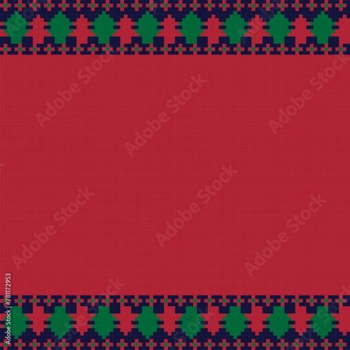 Christmas Fair Isle Seamless Pattern Design