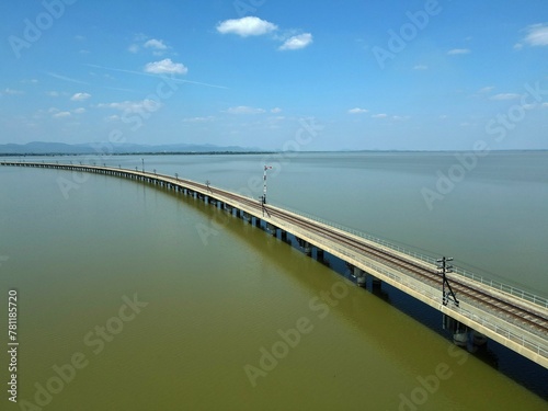 Wallpaper Mural Aerial view of the Khok Salung Railway Bridge in Thailand Torontodigital.ca