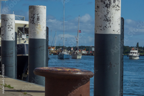 Boote im Hafen von Kappeln an der Schlei