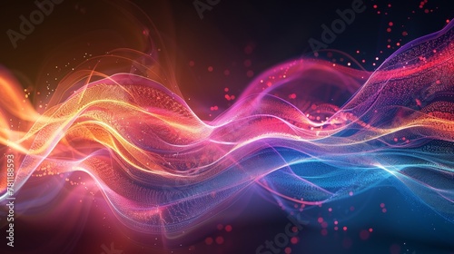 Dynamic abstract background with vivid colors.