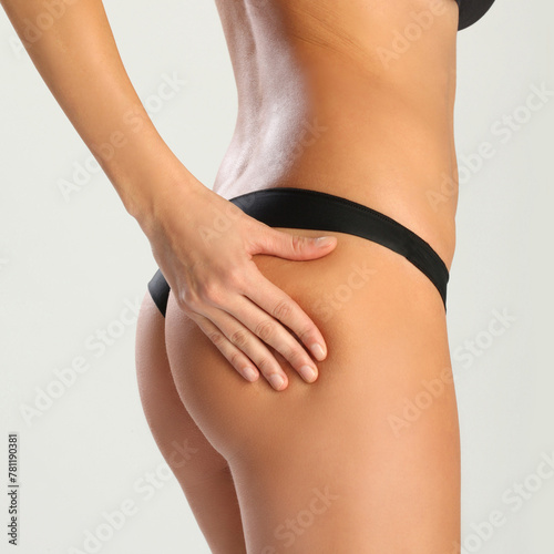 Detail of a beauty woman’s body, Anti-cellulite, reshaping, firming, buttocks, toned buttocks