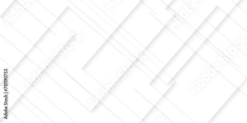 Abstract background seamless with lines and technology square triangle geometric texture background. White geometric minimal and rectangle shape banner design. Modern background used about technology.