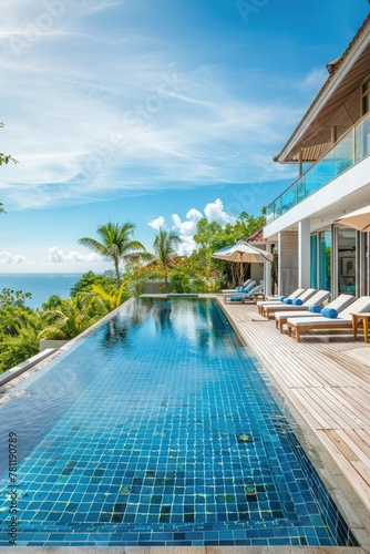 Luxury Villa with Infinity Pool Overlooking the Sea © ffunn