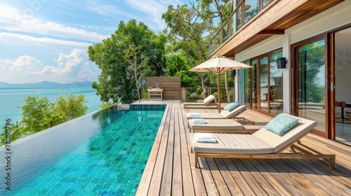 Luxury Villa with Infinity Pool Overlooking the Sea