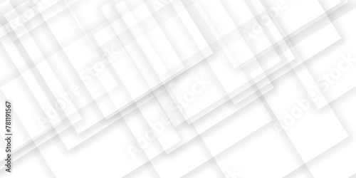Abstract background seamless with lines and technology square triangle geometric texture background. White geometric minimal and rectangle shape banner design. Modern background used about technology.