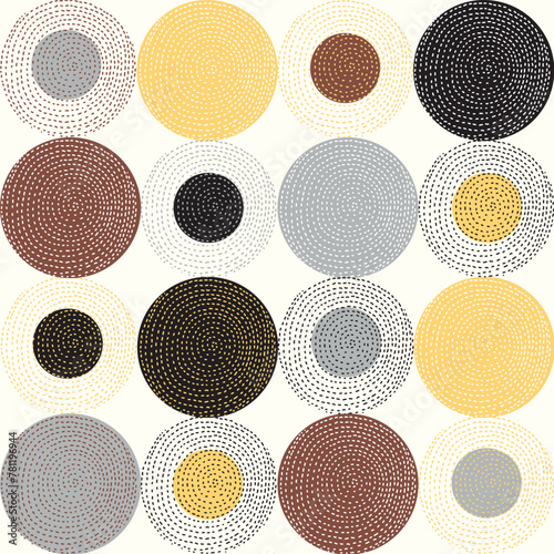 Seamless pattern, polka dot fabric, wallpaper, vector. Cheerful polka dot vector seamless pattern. Can be used in textile industry, paper, background, scrapbooking.