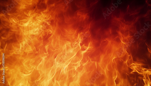 a close up photo of the flames on fire at night