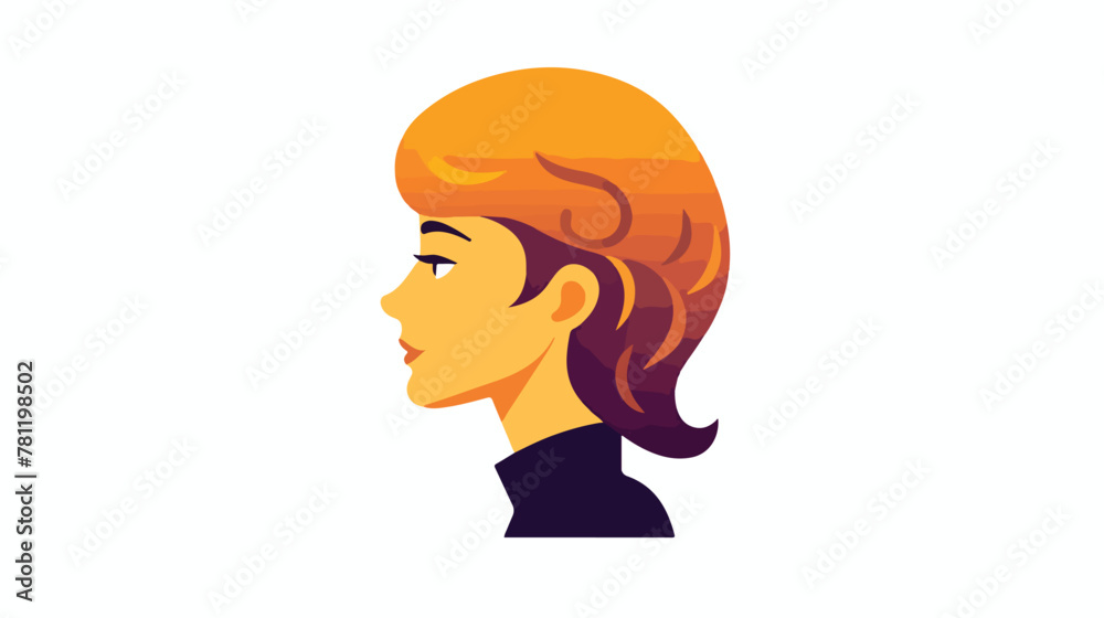 Human head and think concept represented by woman i
