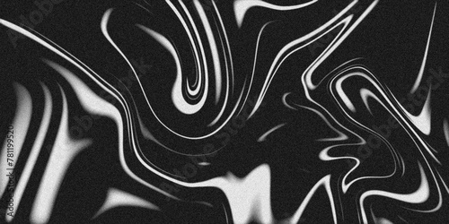 modern liquid metallic effect background. liquify background abstract black white background.  © Aquarium
