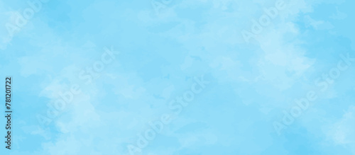 Blue sky with cloud .Beautiful blue sky with white clouds .bright cloud cover in the sun calm clear winter air background .gradient light white background.  © Jubaer