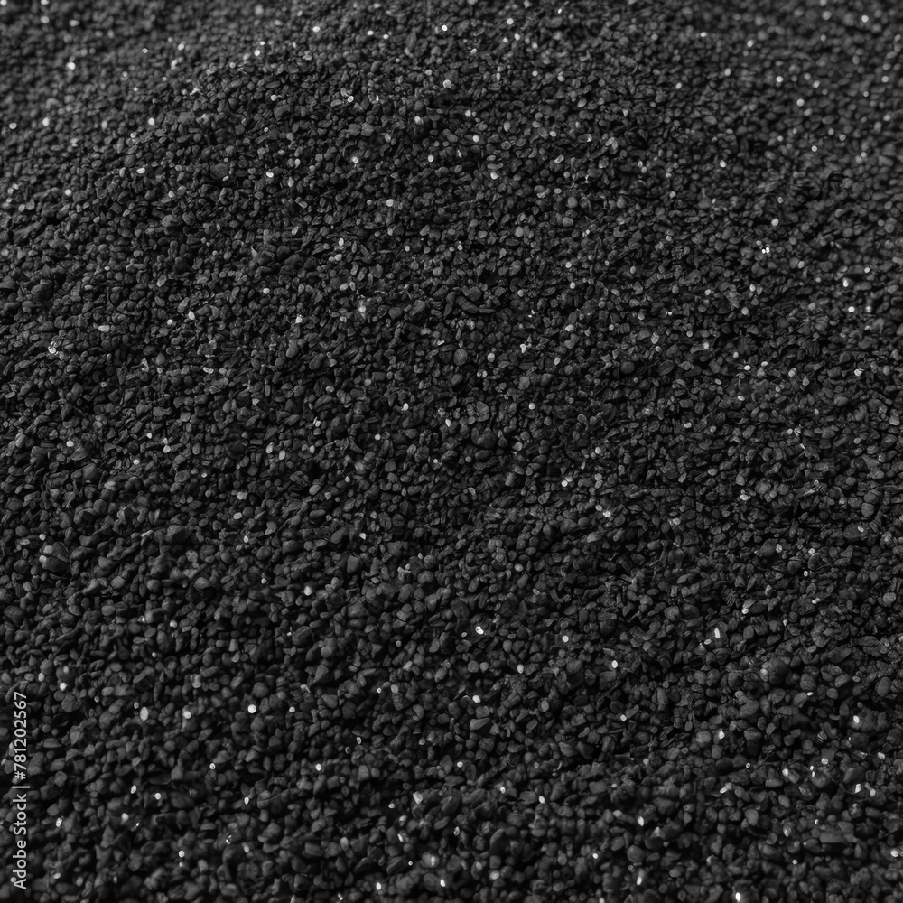 Fototapeta premium Black lava salt. Fine texture of the product. Healthy eating.
