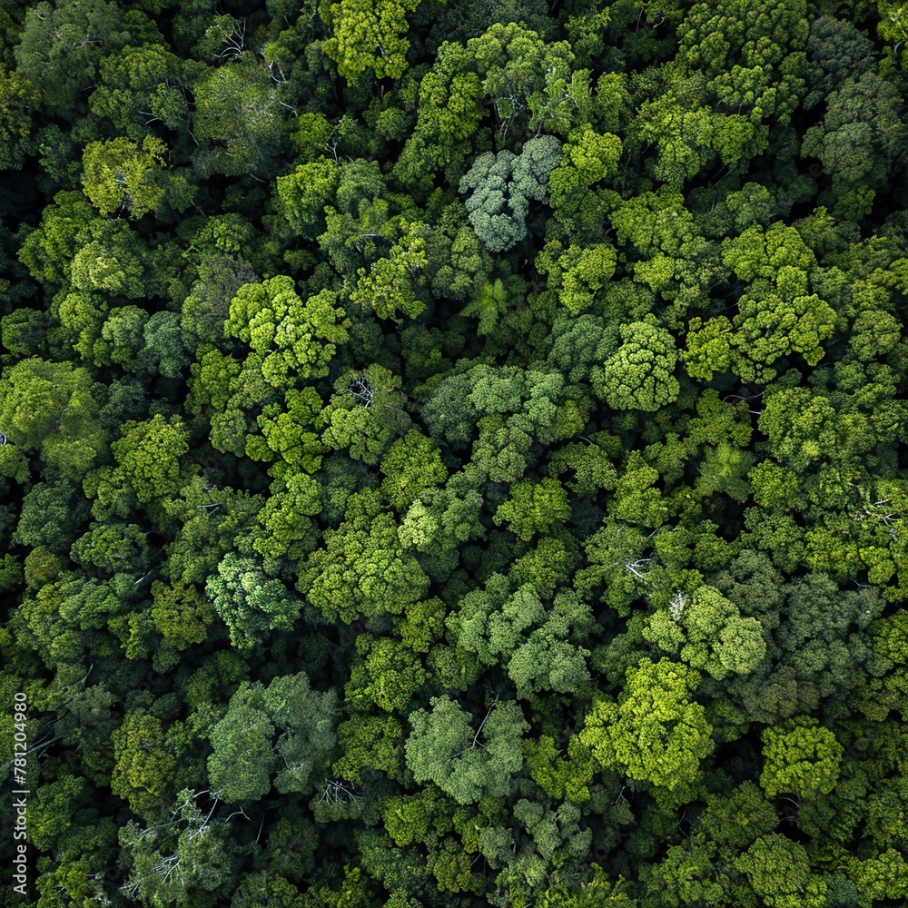 Aerial view of a sprawling forest, where search and rescue teams comb through dense foliage in their quest to find Josh. The natural color palette and expansive landscape emphasize the enormity 