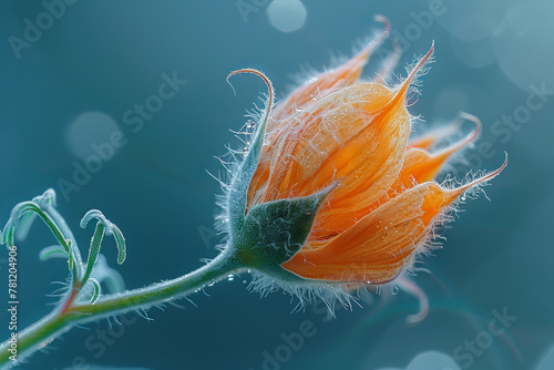 An image showing the minute explosion of color as a seed pod bursts, sending life on its next journe photo