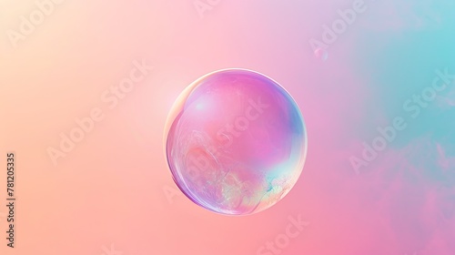 A dynamic logo showcasing a delicate soap bubble caught in mid-burst, symbolizing fleeting moments and vulnerability.