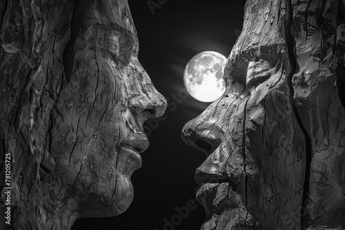 Sculptures that come to life under the full moon, retelling their creation story to awe-inspired onl photo
