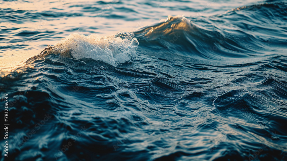 Obraz premium Gentle Waves at Sunset