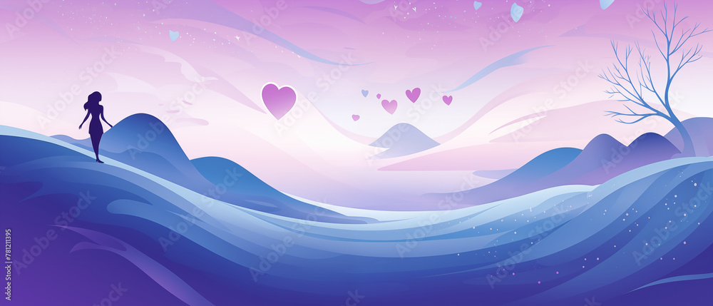 Finding love concept: Banner with copy space. Finding love concept: Banner with copy space.